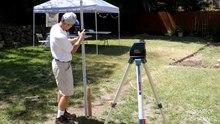 Bosch GLL 150 ECK 360° Self-Leveling Exterior Laser Kit Review and Demonstrati