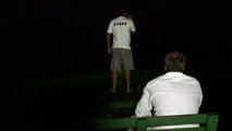 Hunting White Caiman Alligators At Night - RAW