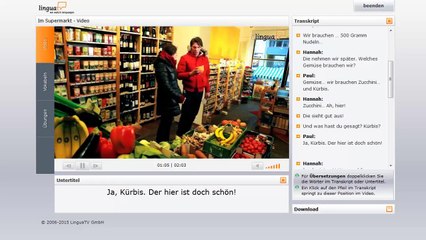 Sprachtraining mit Videos und Lernspielen - LinguaTV Trail