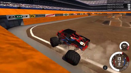 BeamNG Drive - BACKFLIPS IN A MONSTER