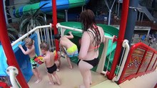Don’t be Scared of the Green Water Slide at Aquadome