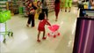 Baby Doing Grocery Shopping at Supermarket with Toy Shopping Cart - Donna The E