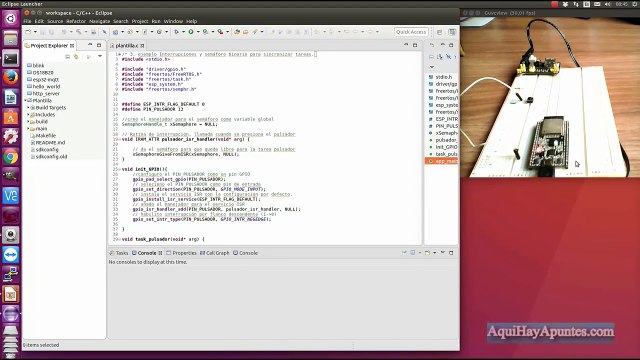 Curso freeRTOS & ESP32 Video 3 (Interrupciones y Semáforos Binario