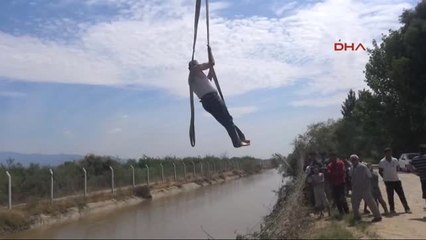 Aydın Kiralık Otomobille Alkol Alıp Kanala Uçtular