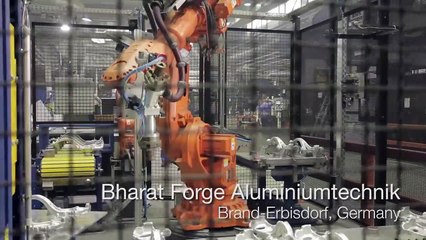 Fully automated forging line with ABB robots at Bharat For