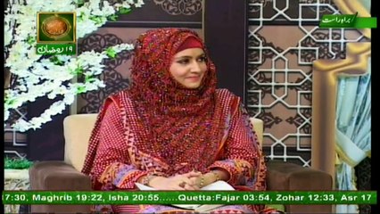 Naimat e Iftar Female Segment (Live from Khi) - 15th Jun 2017