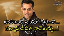 Salman Khan Controversial Comments On Baahubali And South Viewers