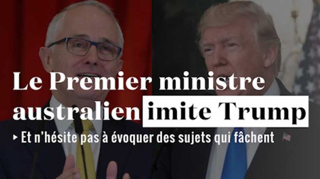 Le Premier ministre australien imite Trump et ses tics de langage