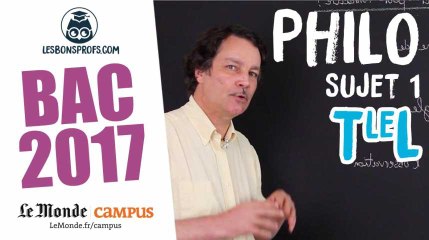 Bac L 2017 : corrigé de philo (sujet 1 - observer - connaître)