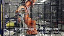 Fully automated forging line with ABB robots at Bharat