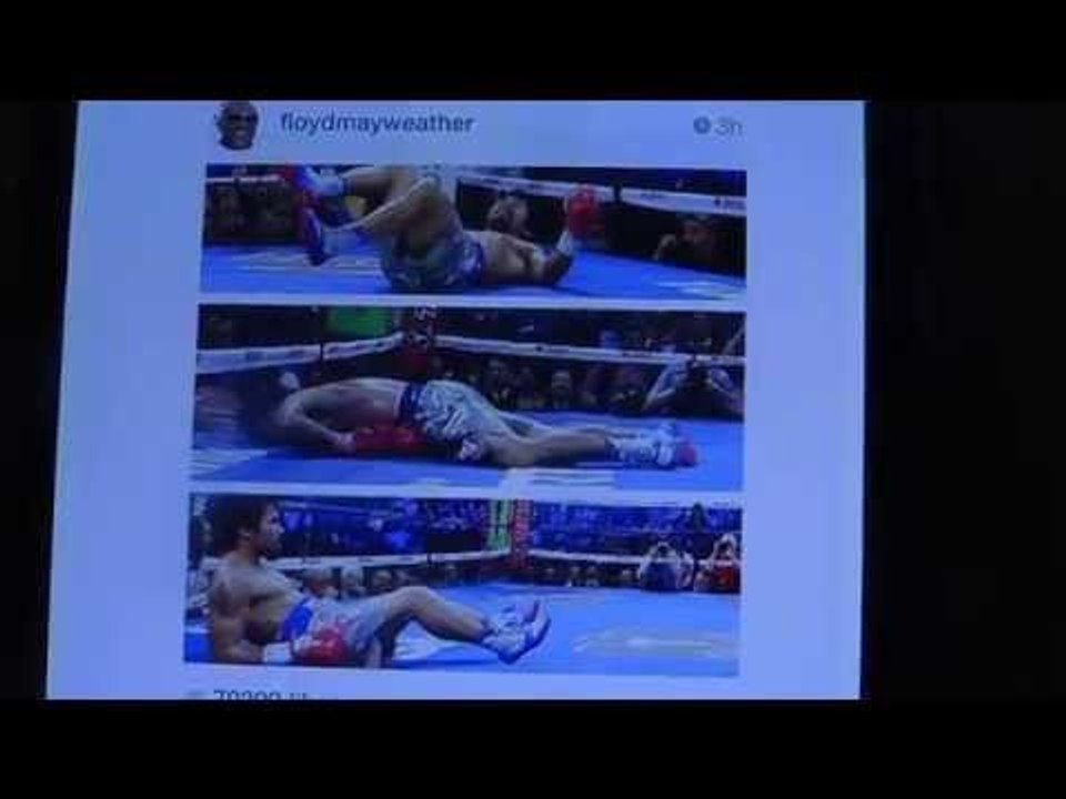 Floyd Mayweather Disses Manny Pacquiao