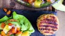 BEST SALMON BURGER Recipe with Pineapple Salsa   Grilling Rec