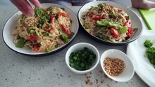 WHAT I ATE TODAY   VEGAN PAD THAI AND TOFU SANDWI