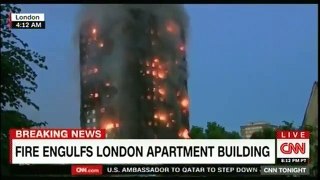 LONDON MASSIVE BUILDING FIRE- Multiple People Trapped, Jump off Grenfell Tower in Notting Hill (1)