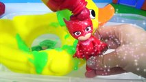 PJ MASKS Tub Bath Time Finger Pai Rubber Duc