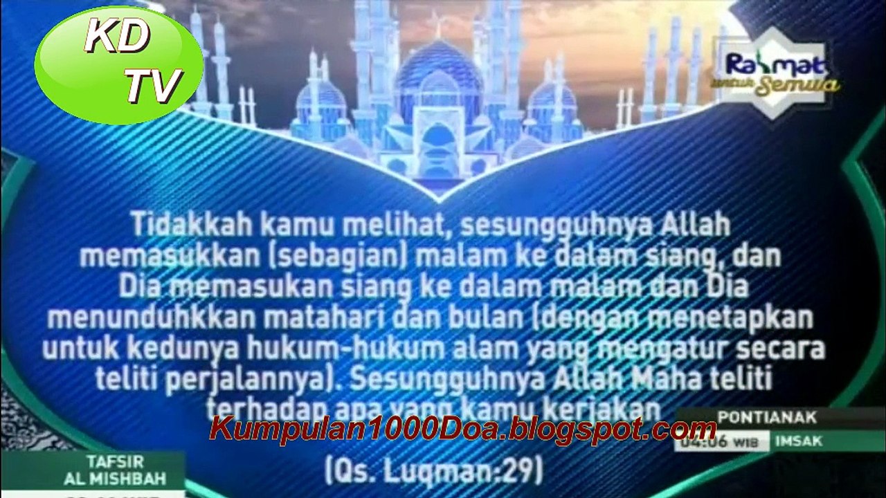 Tafsir Quran Al Misbah Surat  Luqman Bagian 3
