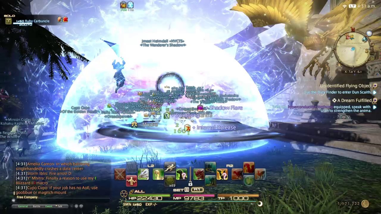 FINAL FANTASY XIV Skillspam in Idyllshire before Stormblood