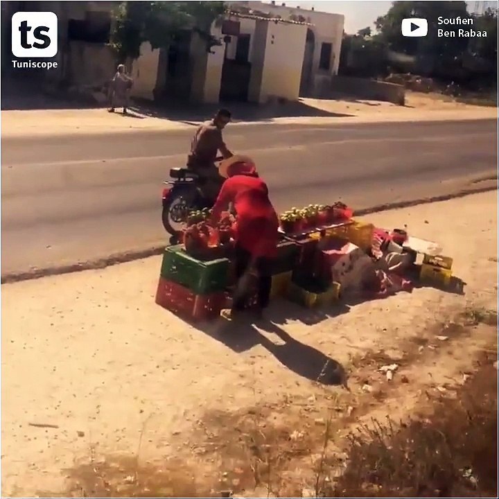 سائق يوقف مترو الساحل بالمسافرين ليشتري الخوخ!