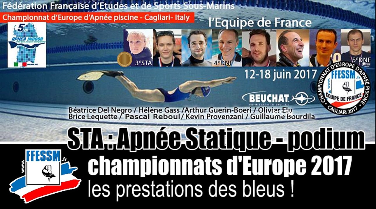 Apnée Europe 2017 STAT / podium