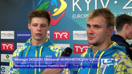 European Diving Championships -Kyiv- Maksym DOLGOV, Oleksandr GORSHKOVOZOV (UKR) - Winners of Synchronised Platform Men