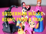 Toy SPIDERMAN WALKS RIGHT INTO A TRAP   SWIPER DORA THE EXPLORER MINNIE MOUSE SKYE PAW PATROL ANNA