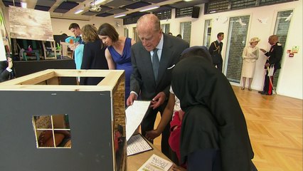 Prince Philip Criticizes Children's Handwriting During School Visit