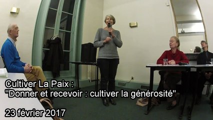 06 Cultiver La Paix : Donner et recevoir, cultiver la générosité