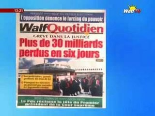 REVUE DE LA PRESSE ( WALFTV ) du 04 août 2016