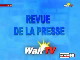 revue de la presse (wolof) walftv  du 02 aout 2016