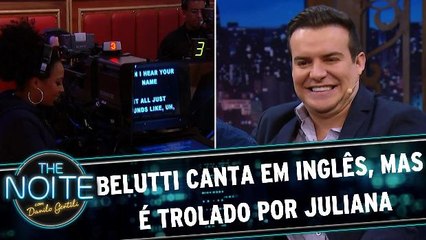 Belutti tenta cantar música em inglês e é trolado por Juliana