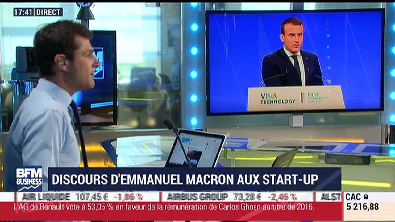 Discours d'Emmanuel Macron aux start-up - 15/06
