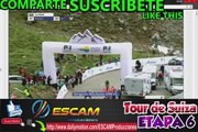 Etapa 6 Tour de Suiza 2017 - Últimos 10 kms- Clasificación General - Domenico POZZOVIVO Líder