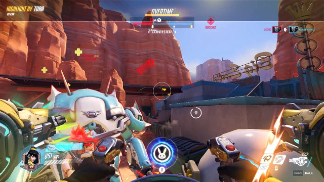 Overwatch 000-DVA-000-034 D.Va Buzz Bee Bee Highlight Reel 80-83 Bad PotG for Eichenwalde