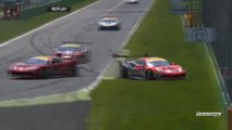 Cuhadaroglu and Wohlwend Big Crash 2017 Ferrari Challenge Monza Race 2 CS