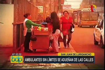 Ambulantes sin límites se adueñan de principales calles de SJL