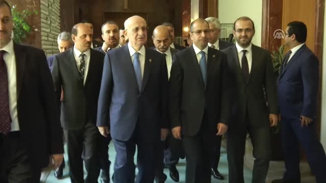 TBMM Başkanı Kahraman, Irak Temsilciler Meclisi Başkanı Cuburi Ile Görüştü