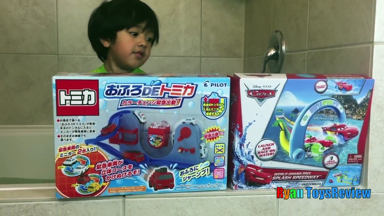Color Changers Tomica Fire Truck Police Car Disney Cars Splash Speedway Lightning McQueen Bath Toys