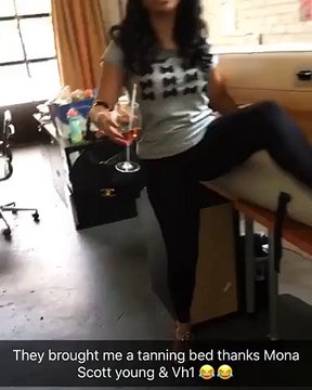 Tommie Lee got a tanning bed from Mona Scott Young! Love and Hip Hop Atlanta Season 6 star video!