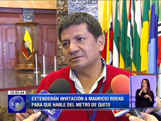 Comisión de Participación Ciudadana invitó a Alcalde Rodas a explicar sobre Odebrecht en Metro de Quito