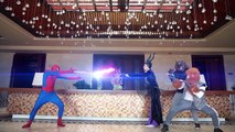 Spiderman Kiss Snow White vs Frozen Elsa Anna Superman Batman Gym Prank Fun Superhero In Real Life - Video Dailymotion