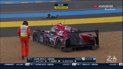 24H du Mans 2017 Qualifying2 Buret Crashes