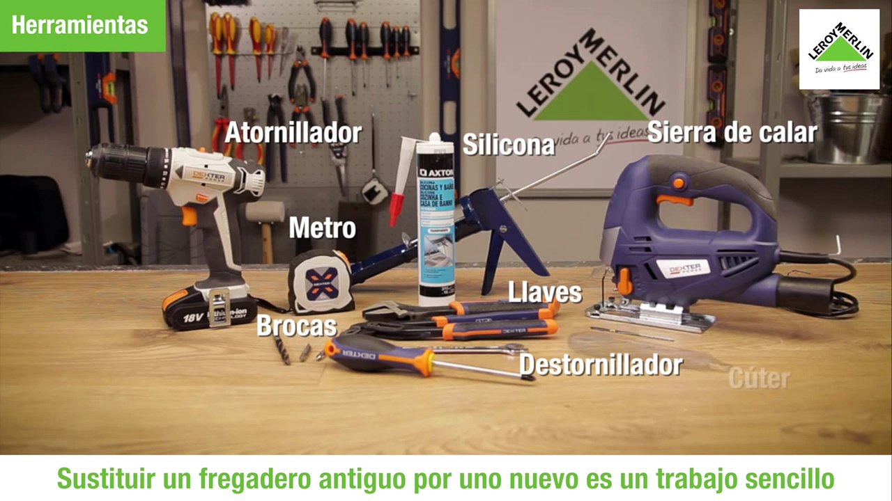 Como instalar un fregadero encastrado (Leroy Merlin)
