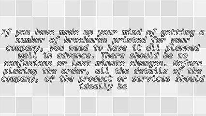 Things to Know Before Giving the Order for Brochure Printing