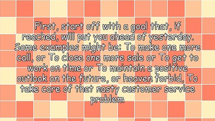 Take Care of Today - The Most Important Thing You Can Do