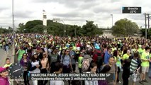 Marcha para Jesus reúne multidão na capital paulista