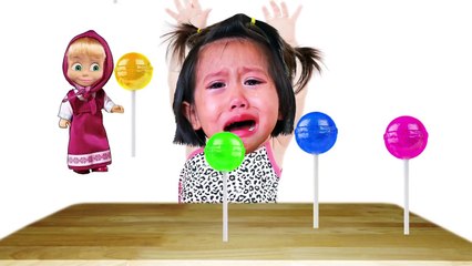 Bad Baby with Tantrum and Crying for Lollipops Little Babies Learn Colors with Finger Family Song