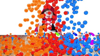 Learn Colors with Baby and Balls, Finger Family Song Nursery Rhymes for Kids