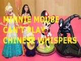 Toy MINNIE MOUSE CAN'T PLAY CHINESE WHISPERS   ELSA MINION MOANA SPIDERMAN DISNEY VIDEOS KIDS