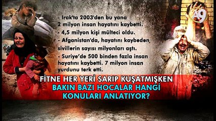 Müslümanlar can çekişirken bazı hocalar nelerle ilgileniyor!