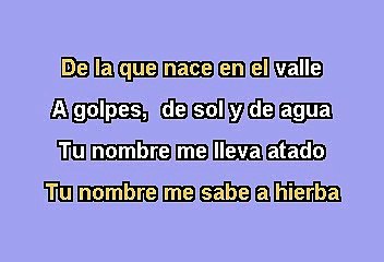 JOAN MANUEL SERRAT – TU NOMBRE ME SABE A HIERVA (KARAOKE)